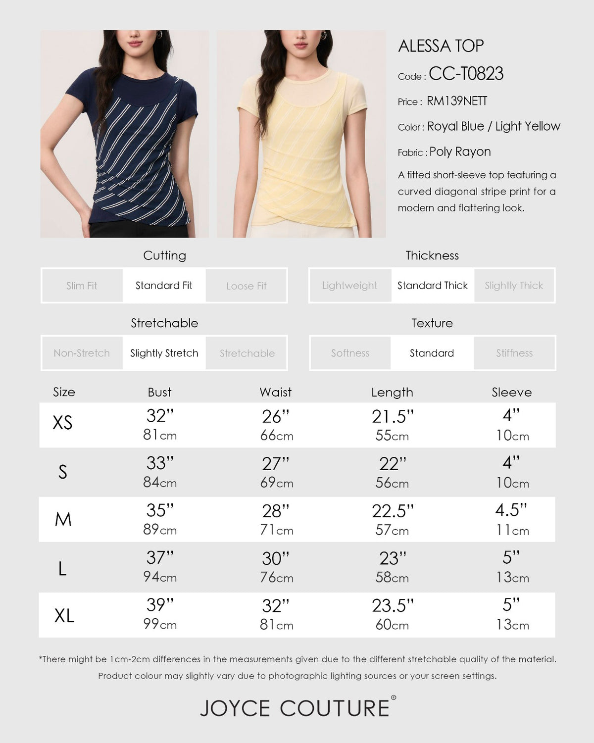 Alessa Top (Light Yellow)