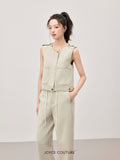 Apolline Vest (Bean Beige)