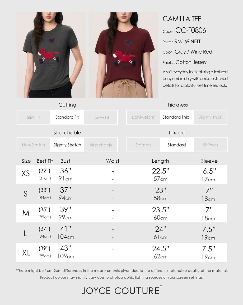 Camilla Tee (Wine Red)