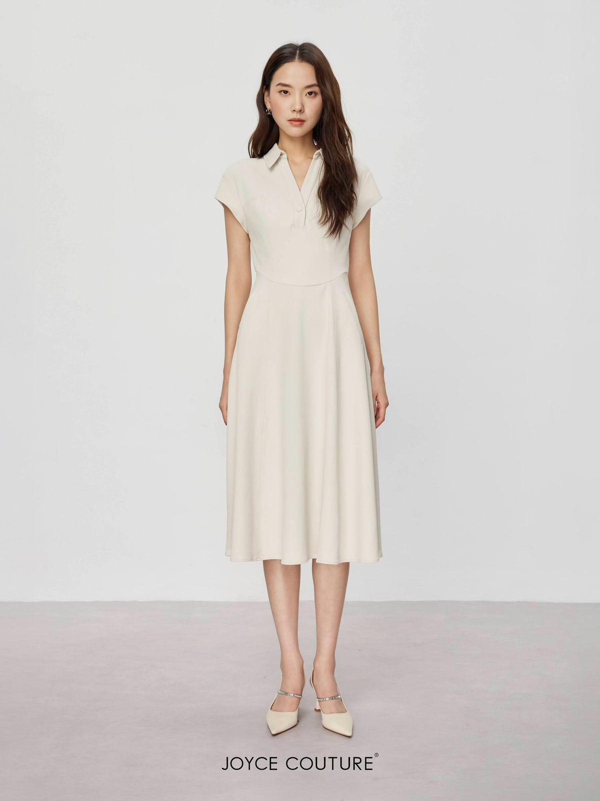 Cecile Dress (Beige)