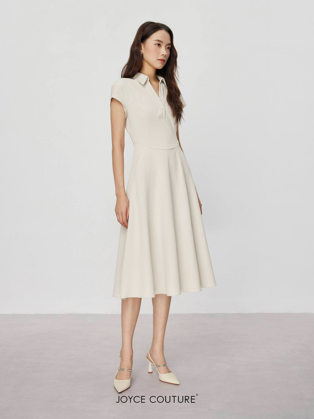 Cecile Dress (Beige)