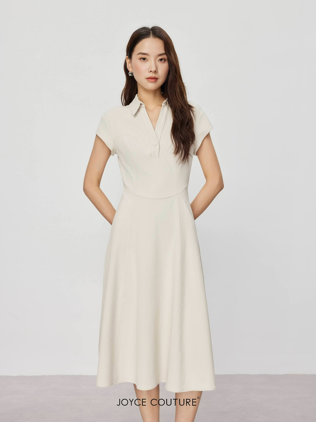 Cecile Dress (Beige)