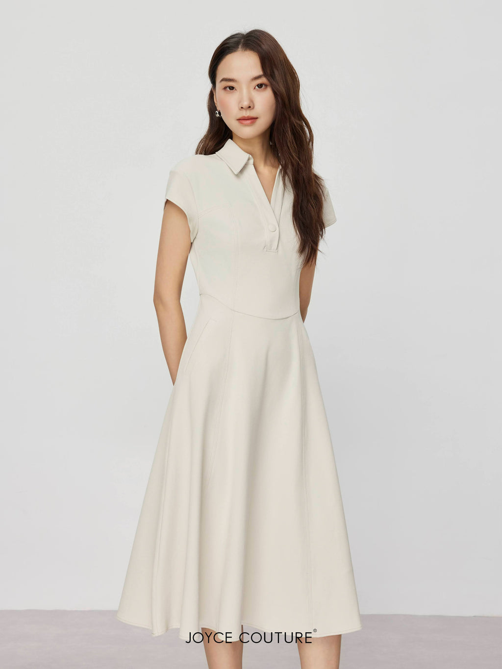 Cecile Dress (Beige)