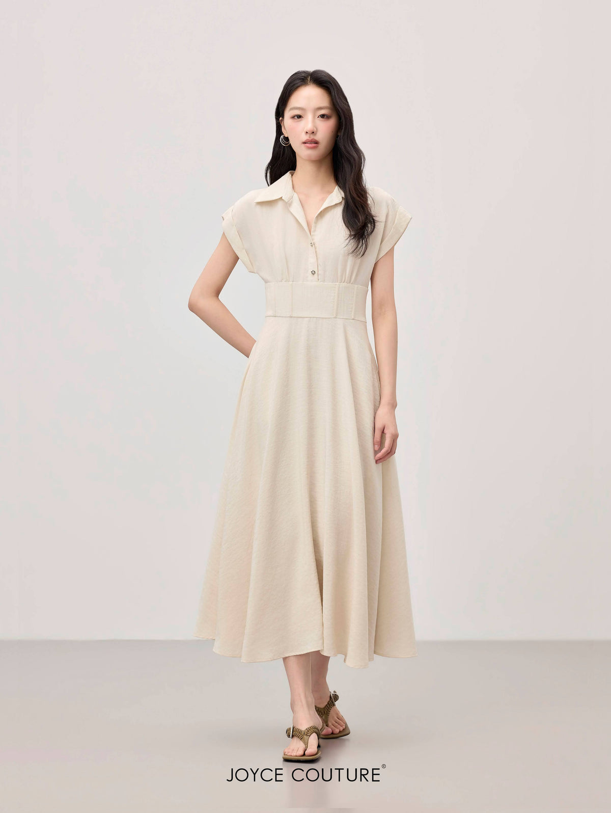 Celinae Dress (Beige)