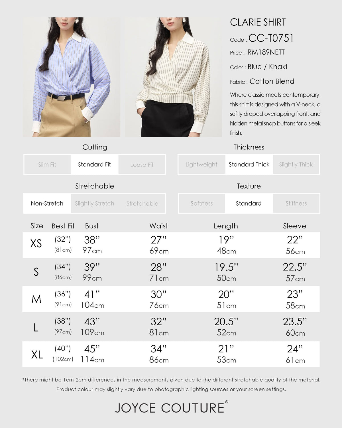 Clarie Shirt (Blue)