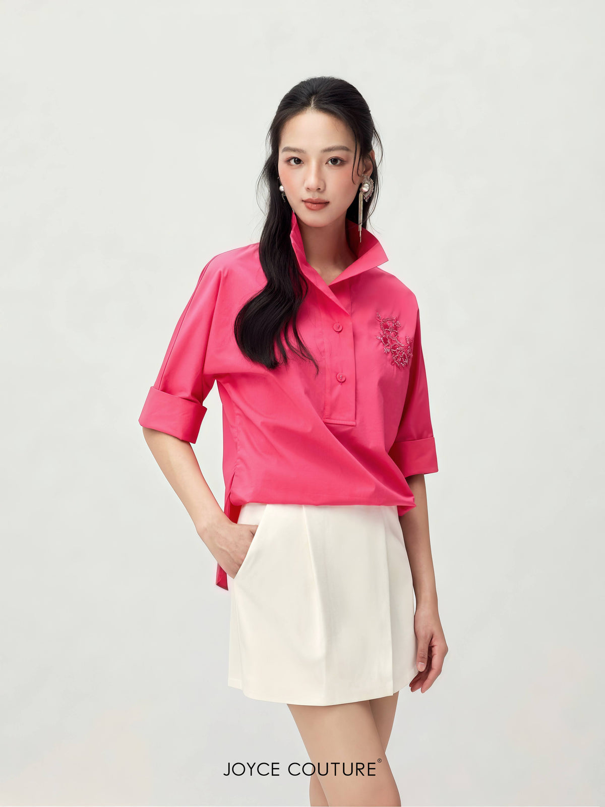 Eliane Shirt (Fuchsia)