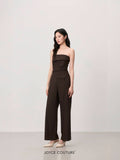 Ludovica Jumpsuit (Coffee)