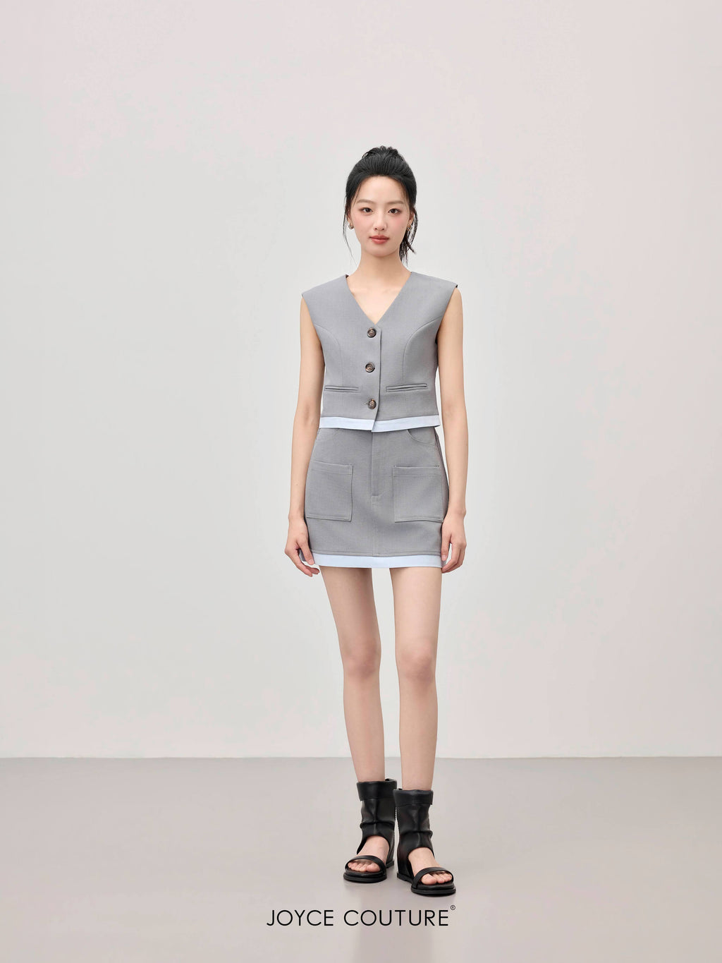 Maelle Vest (Dusty Blue)