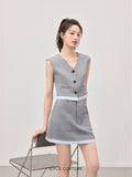 Maelle Vest (Dusty Blue)