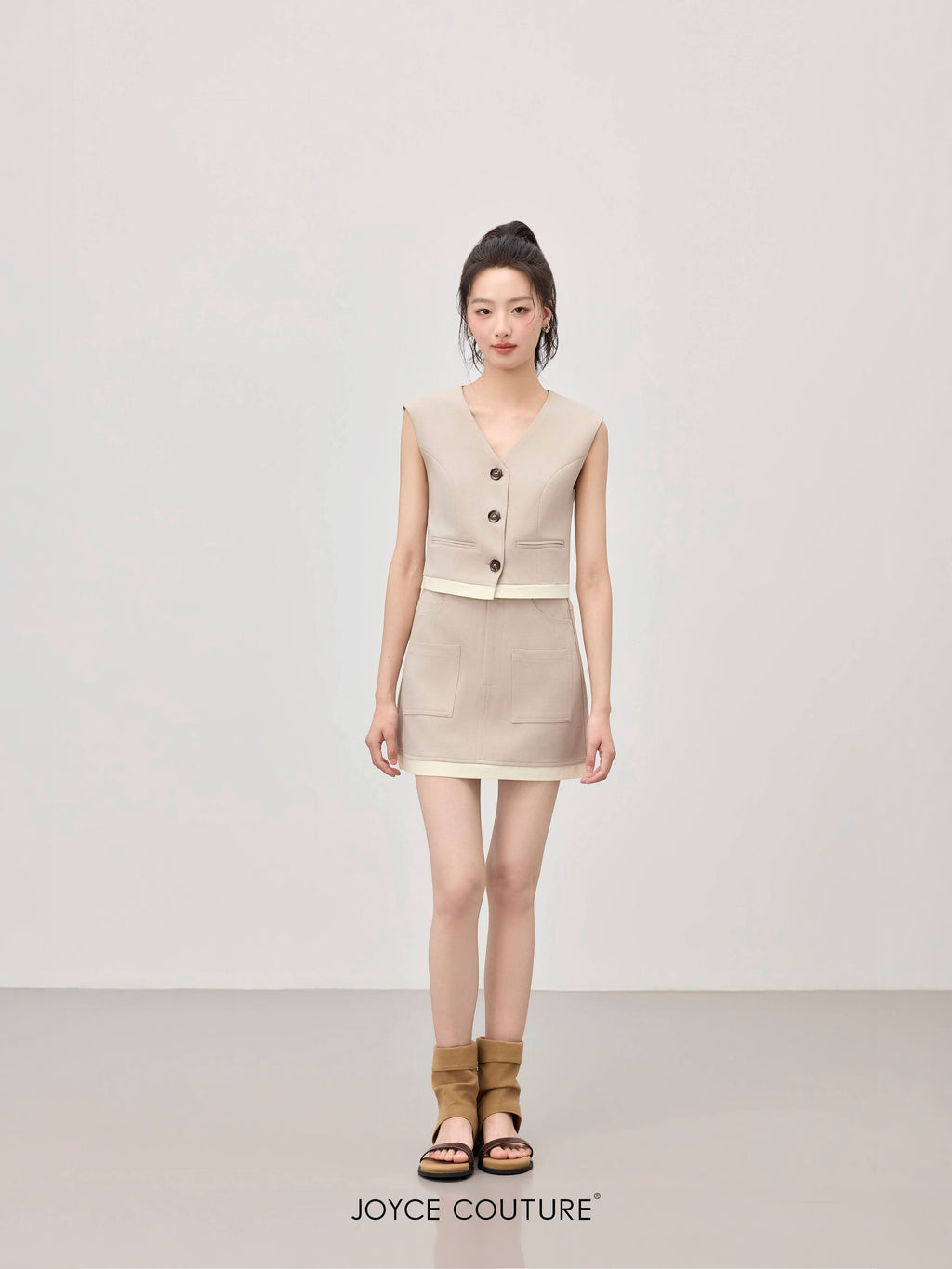 Maelle Skirt (Light Taupe)