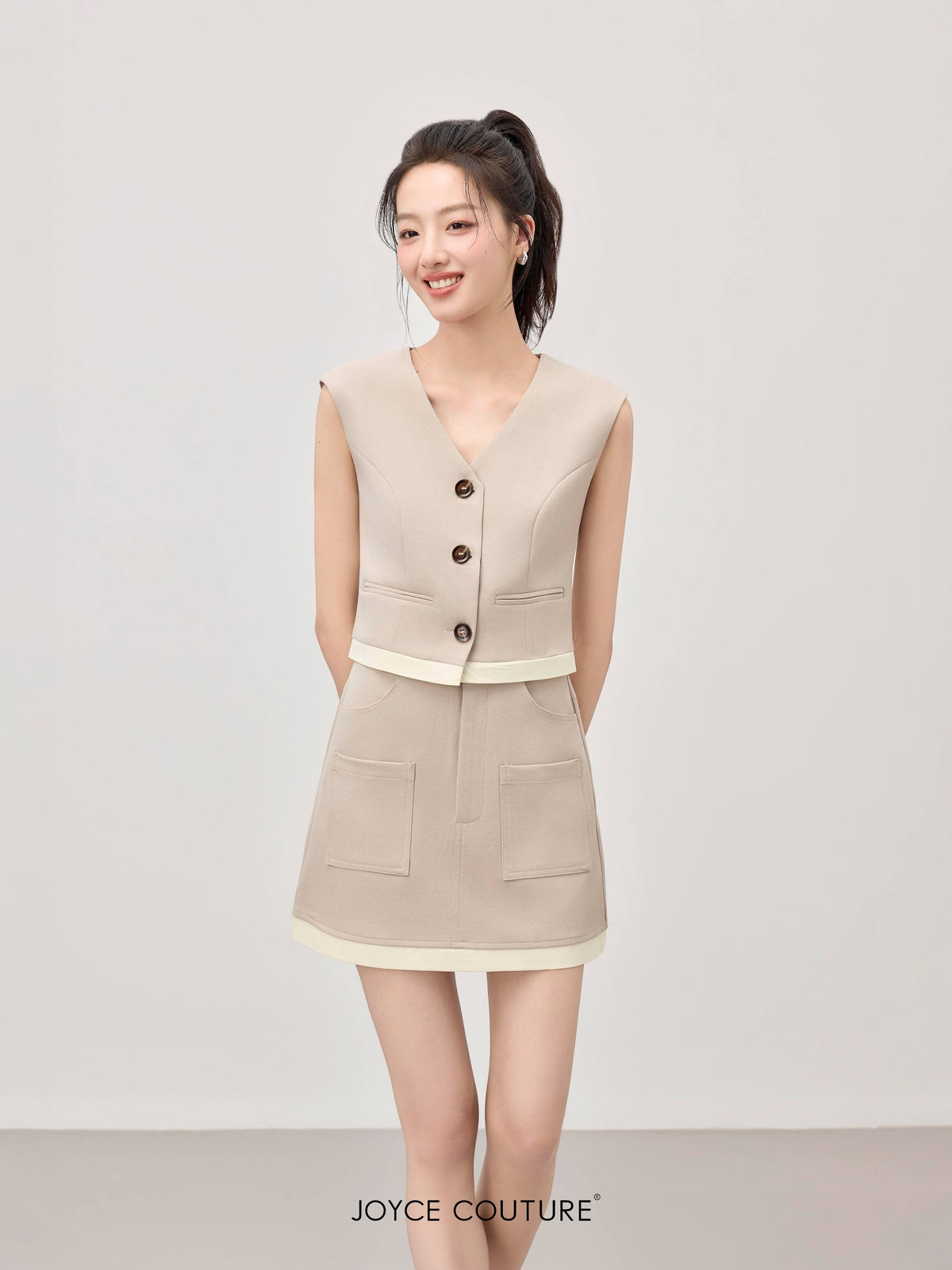 Maelle Vest (Light Taupe)