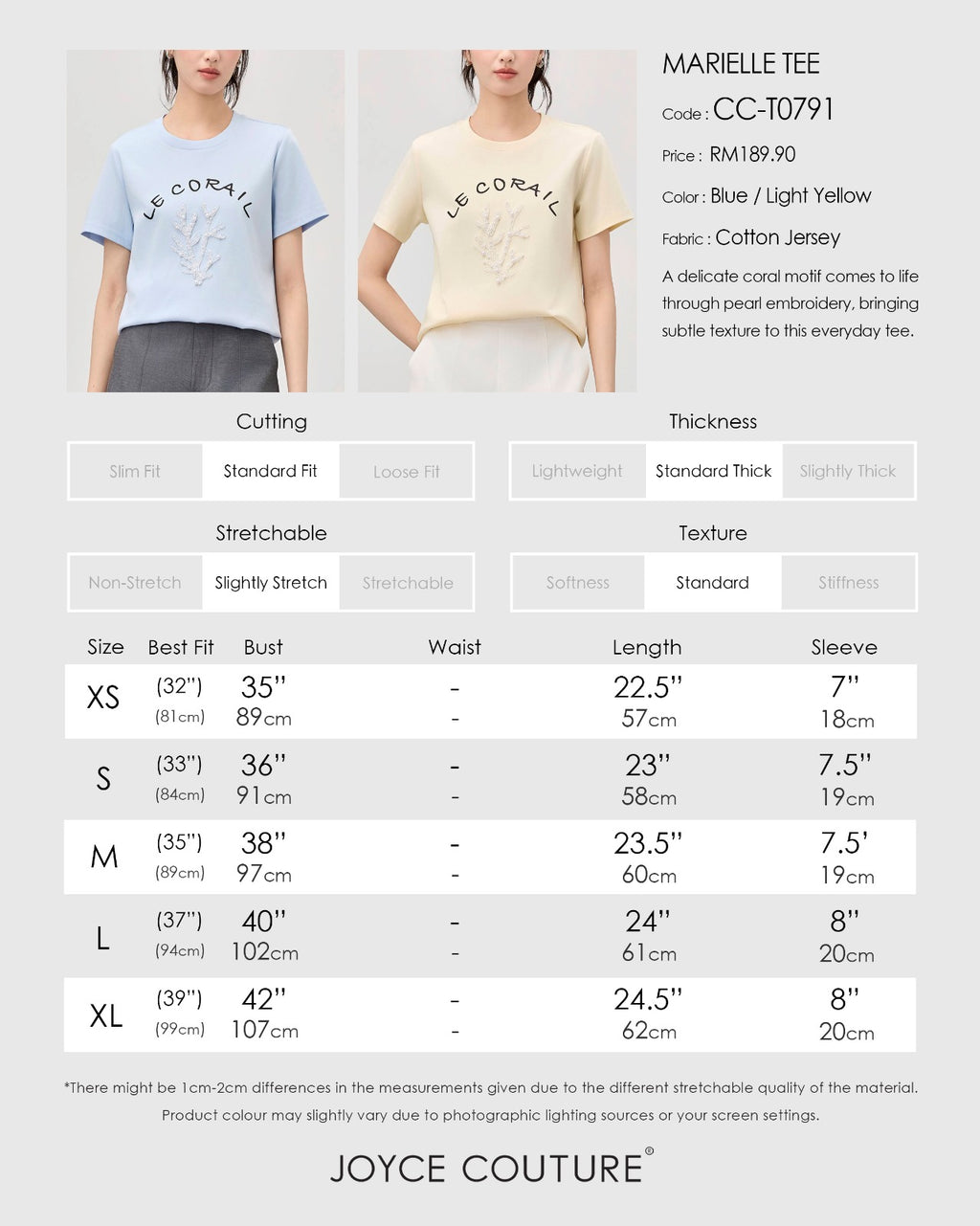 Marielle Tee (Blue)