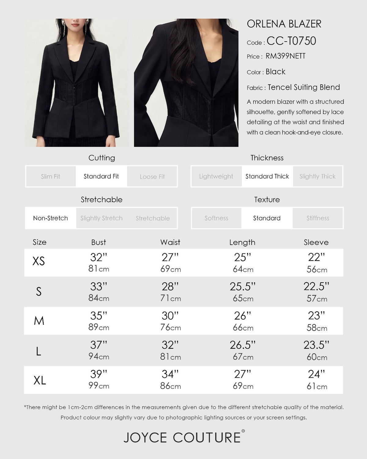 Orlena Blazer (Black)