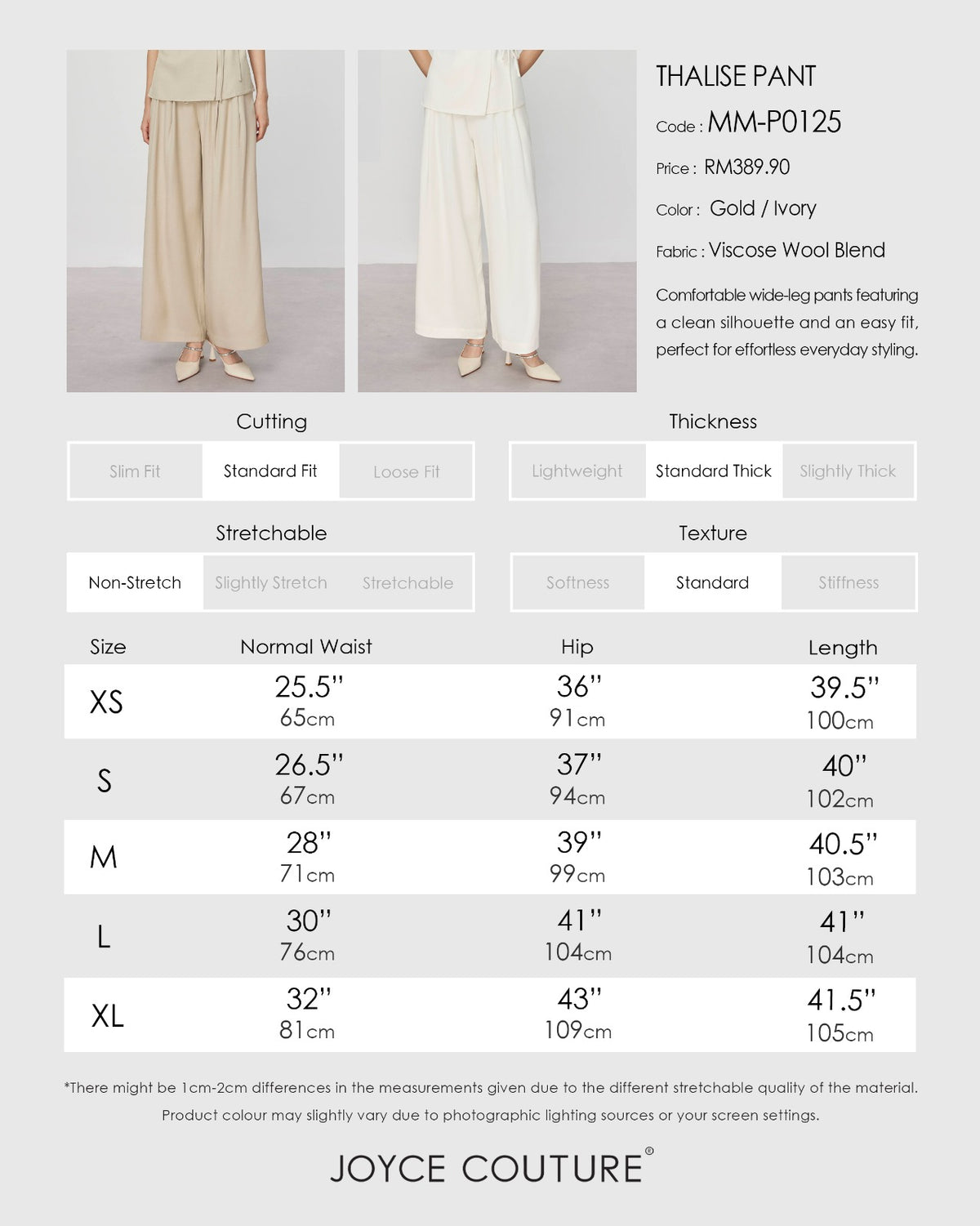 Thalise Pant (Ivory)