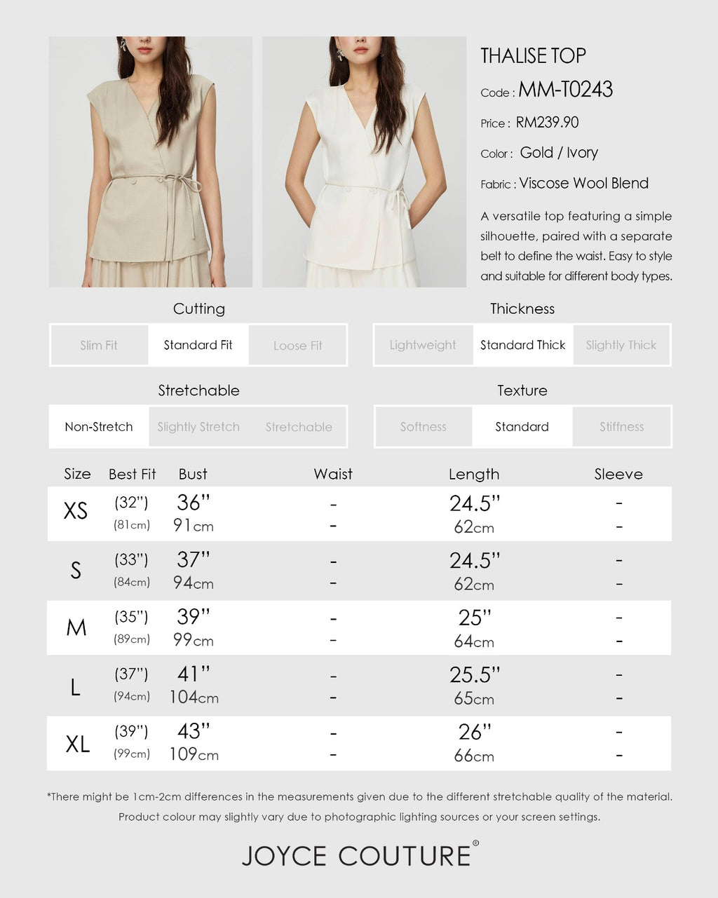 Thalise Top (Gold)