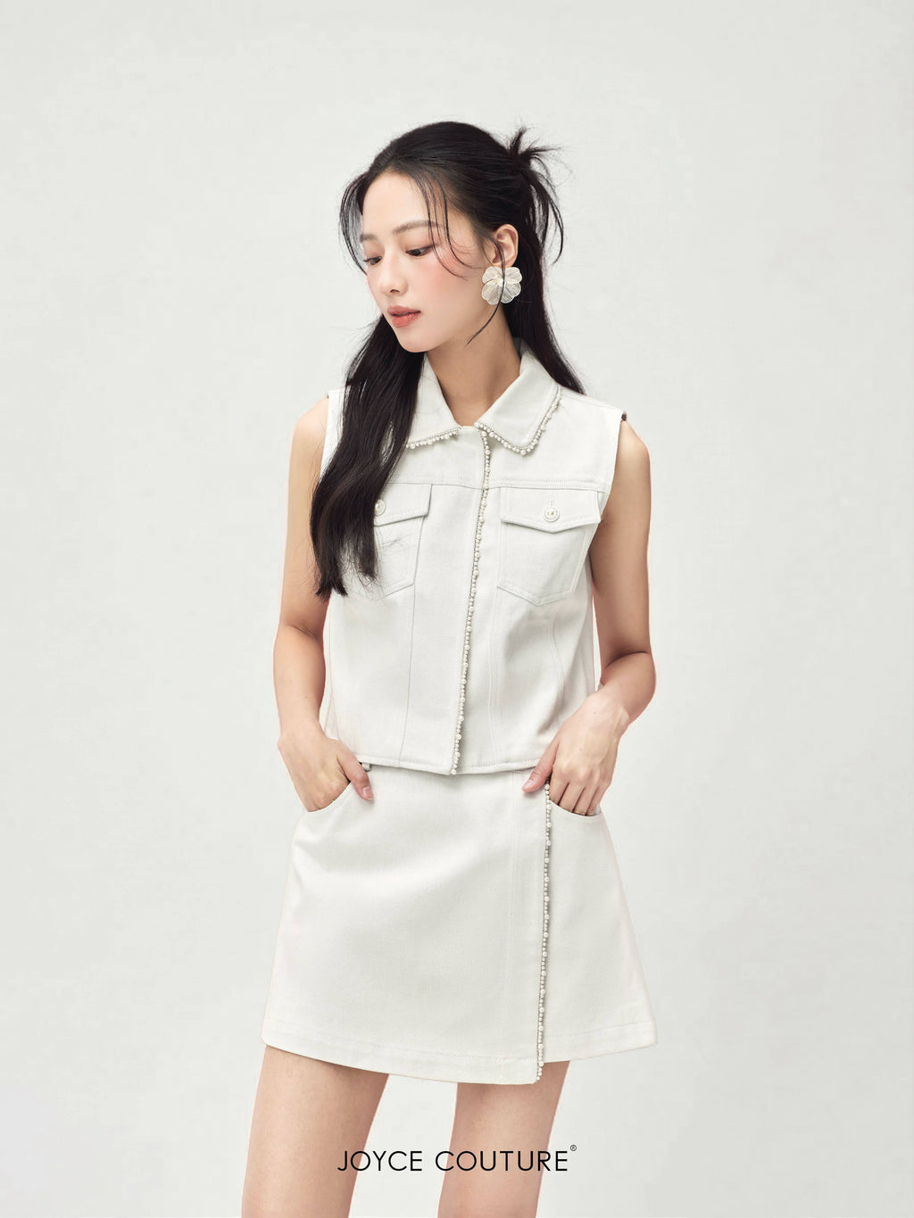 Viverine Skort (Silver Mist)