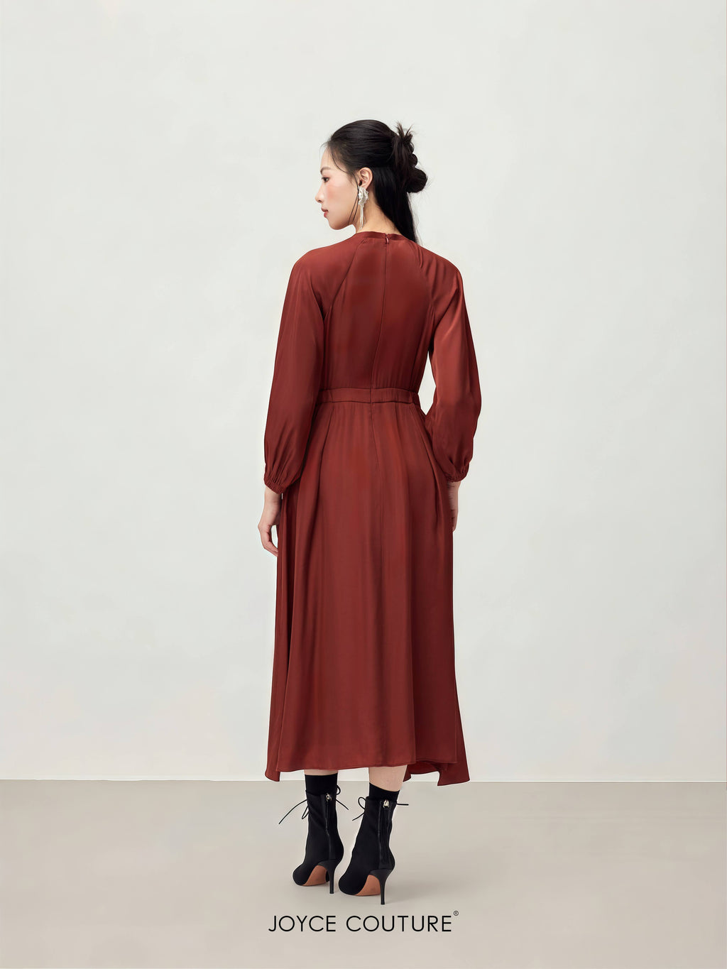 Zarina Dress (Brickred)