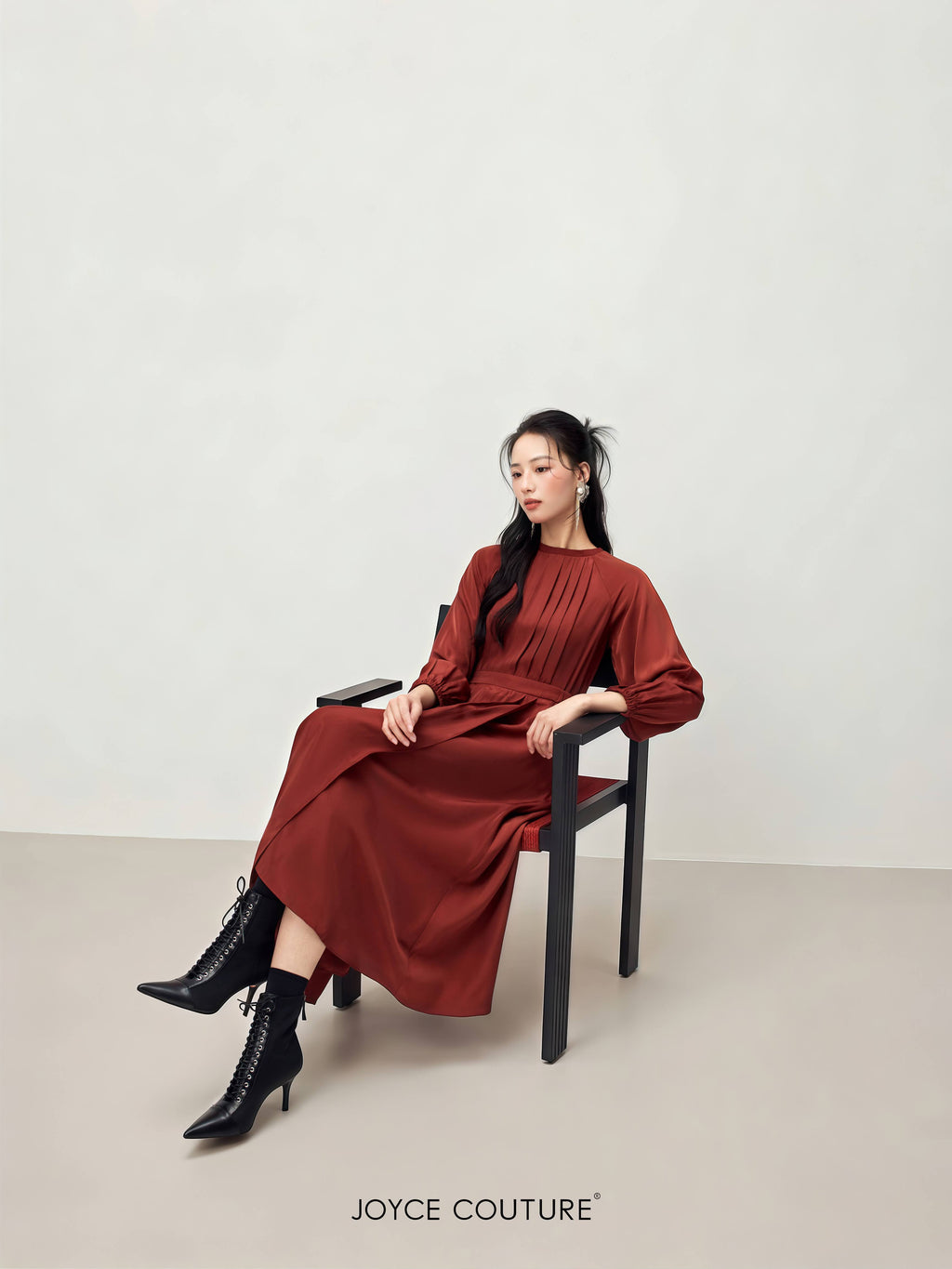 Zarina Dress (Brickred)